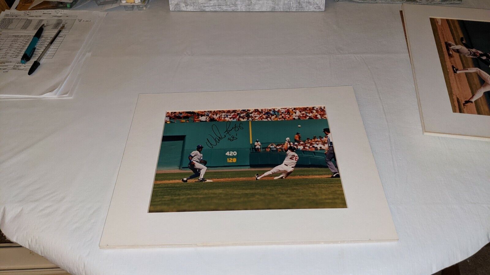 Wade Boggs Boston Red Sox Signed 11x14 Matted Personal Photo Poster painting W/Our COA Read