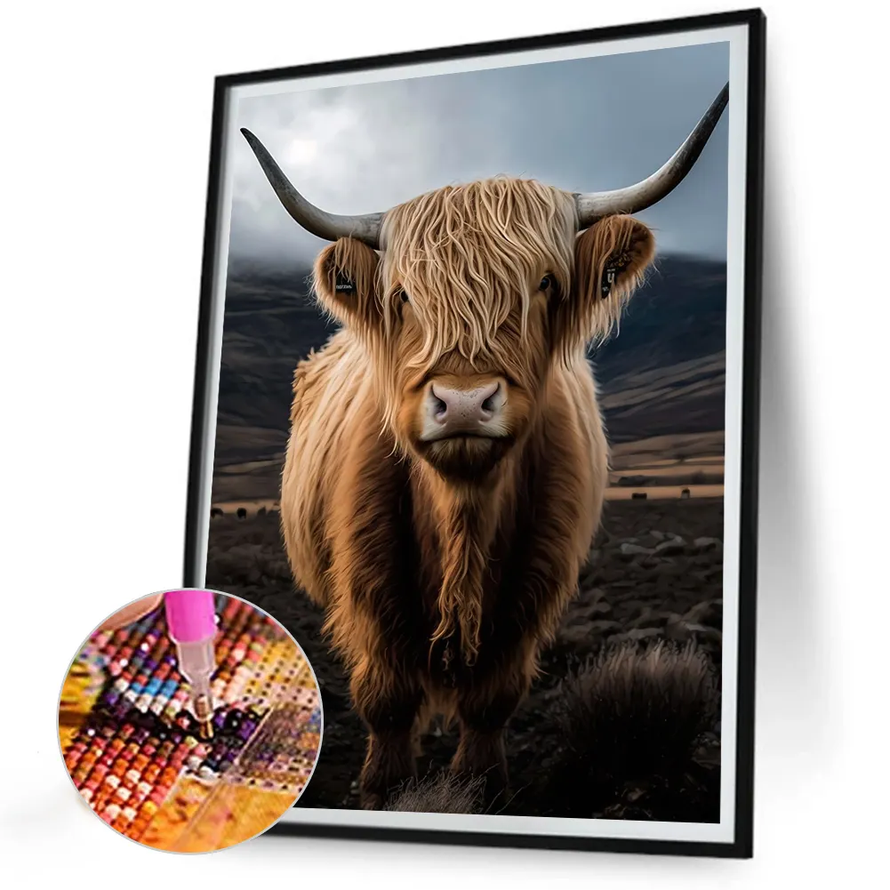 Diamond Painting - Full Round Drill - Highland Yak(Canvas|30*40cm)