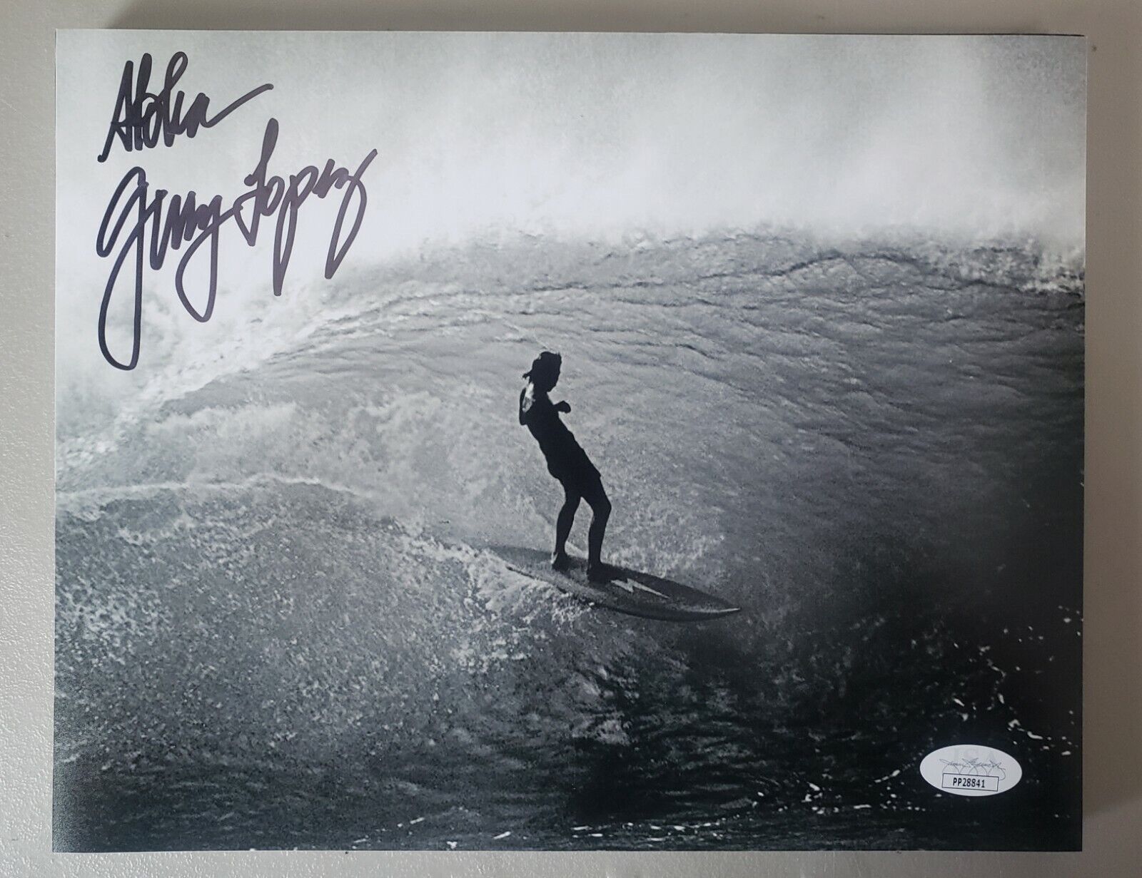 Gerry Lopez Mr. Pipeline 8x10 Autograph. Rare. Surfing legend. JSA