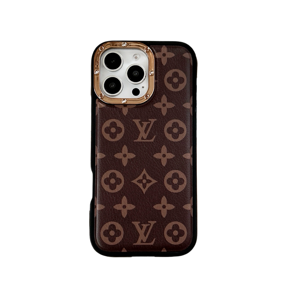 Classic Louis Vuitton Monogram Canvas and Leather Drop Protection Phone Case