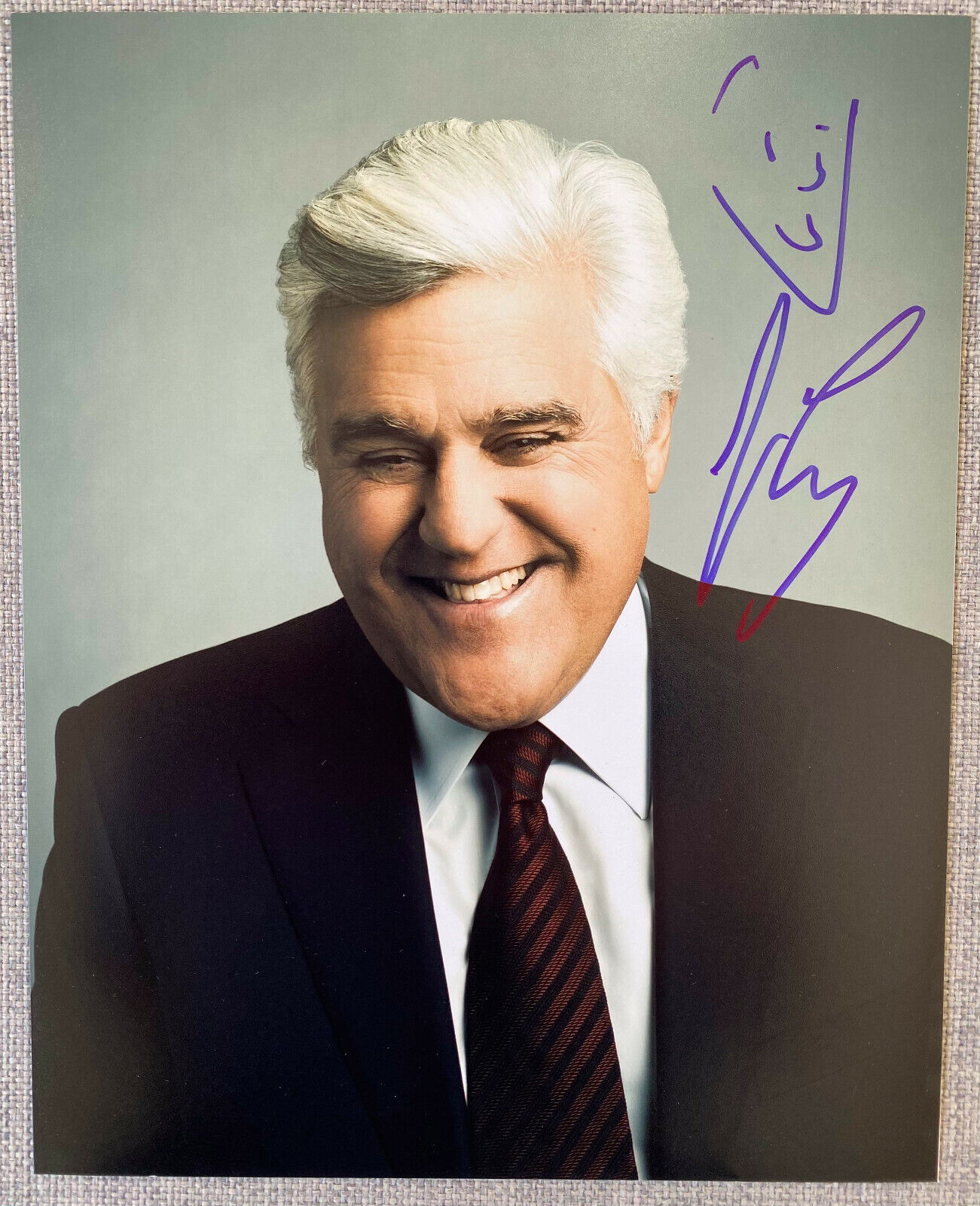 Jay Leno Signed In-Person 8x10 Color Photo Poster painting TONIGHT SHOW -- Authentic, Comedy