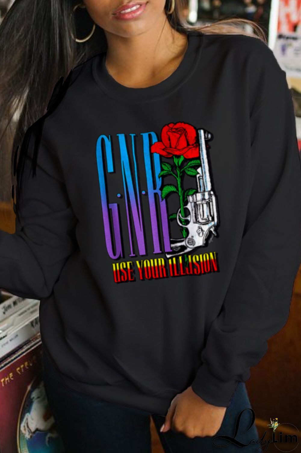 White Casual Vintage Print Patchwork O Neck Tops