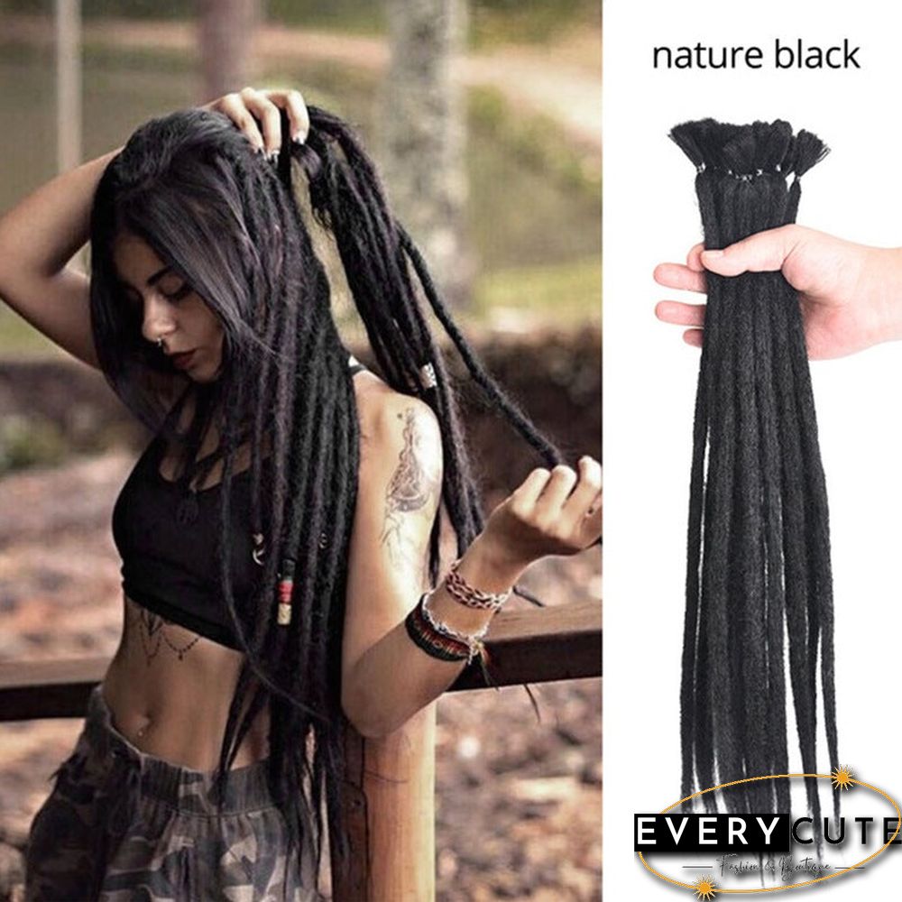 Wig Dirty Plait Handmade Dirty Plait Reggae Dirty Plait 20 Inch Monochrome