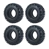 AMK 2Pcs 1.0" Rubber All Terrain RC On Off Road Tires 25x54x24mm for 1/24 RC Crawler Cars Axial SCX24 AXI90081 AXI00001 AXI00002 1/18 TRX4M (2Pcs)