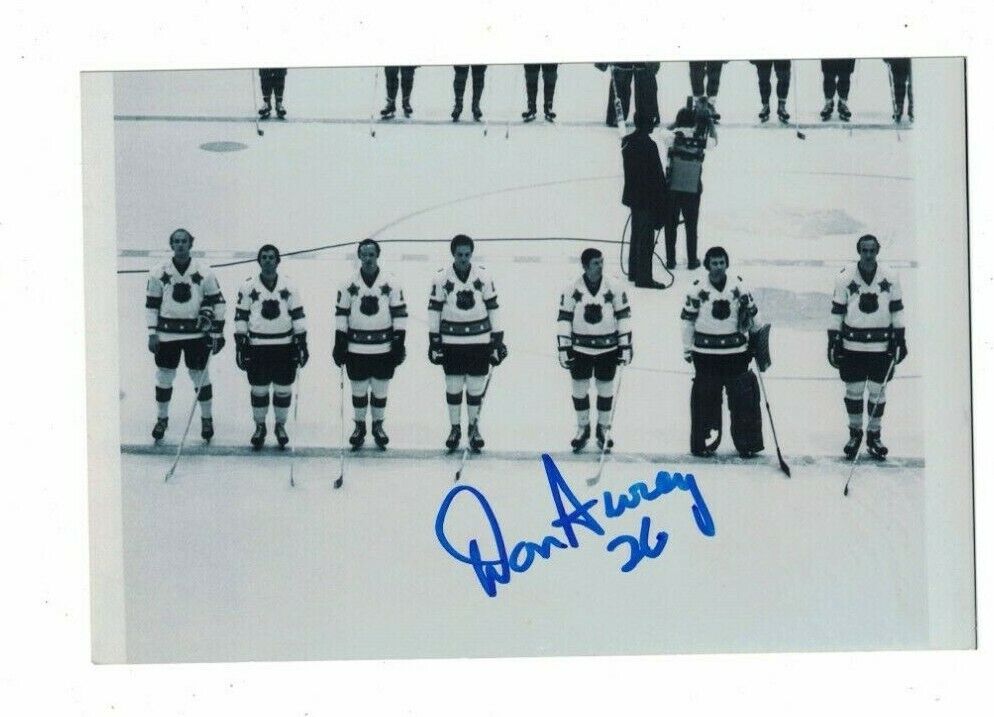 Don Awrey NHL All Star Boston Bruins Signed 4x6 Hockey Photo Poster painting W/Our COA