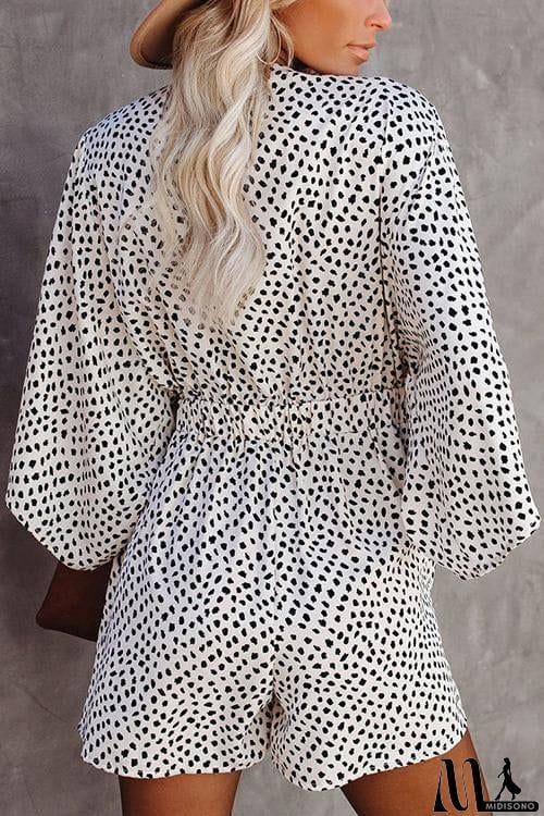 MidiSono - Print Bat Knot Romper