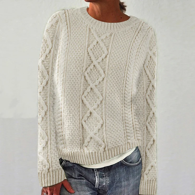 Woman Burke Clan Aran Sweater