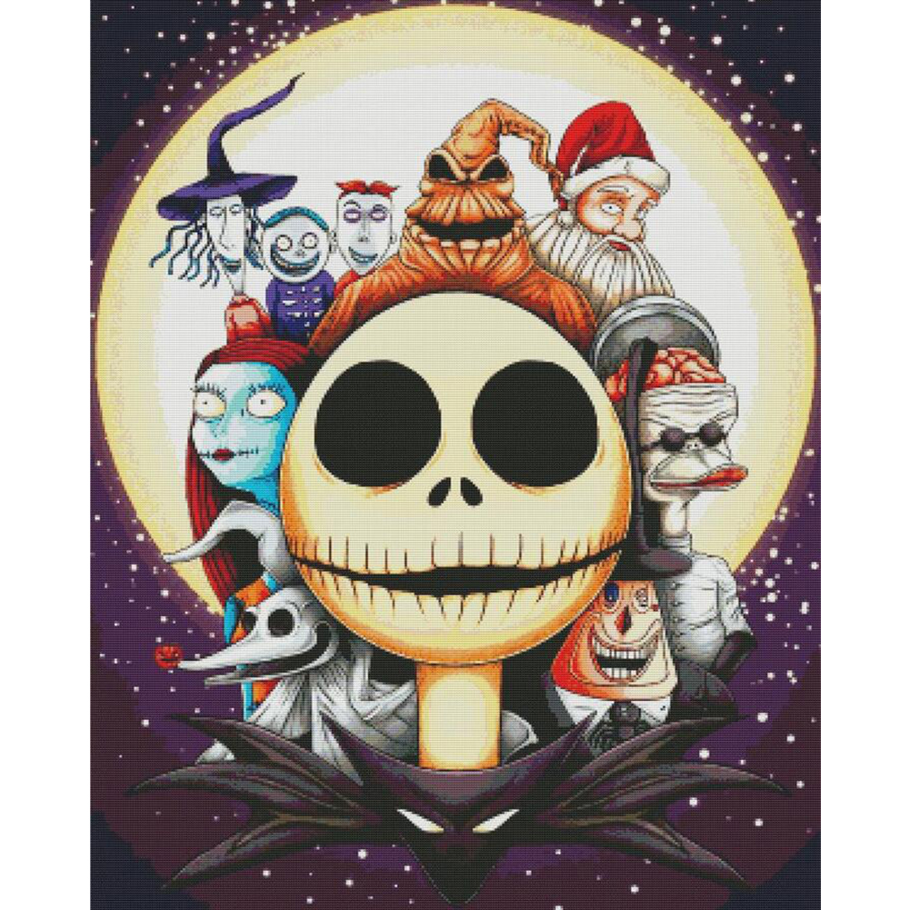 

Skeleton - 11CT Stamped Cross Stitch - 40*50CM, 501 Original