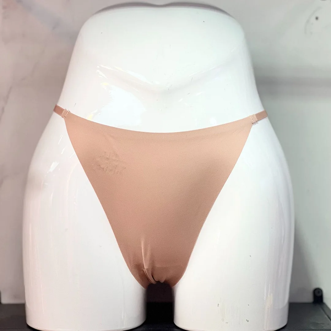 Athvotar Athvotar Ice Silk Scarless Lady Thong Diamond With Female Thong Trousers T-Pants Large Thong Trousers