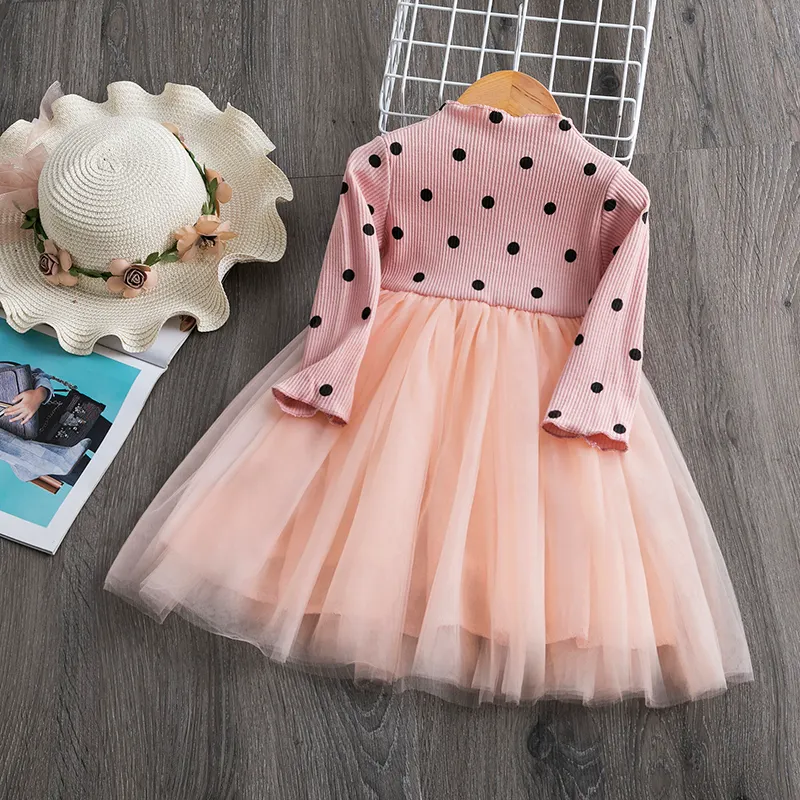 Uveng 1 2 3 4 5 Year White Dress for Girl Lace Tulle Baby Girl Clothes Birthday Party Princess Elegant Gown Flower Wedding Prom Dress
