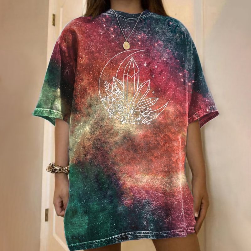   Diamond Moon Print Women's T-shirt - Neojana