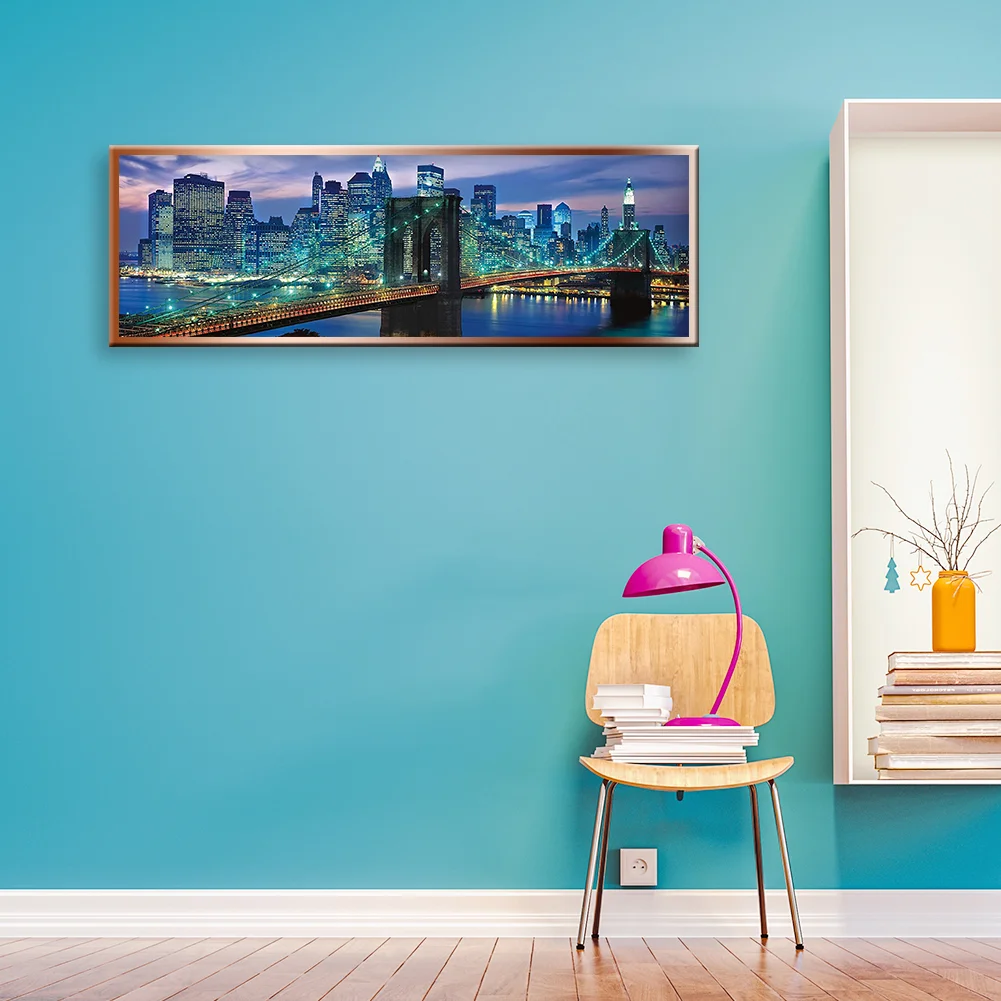 Diamond Painting - Full Round Drill - Thames Bridge(90*30cm)