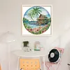 Island-14CT Stamped Cross Stitch 37*37cm/14.57*14.57in