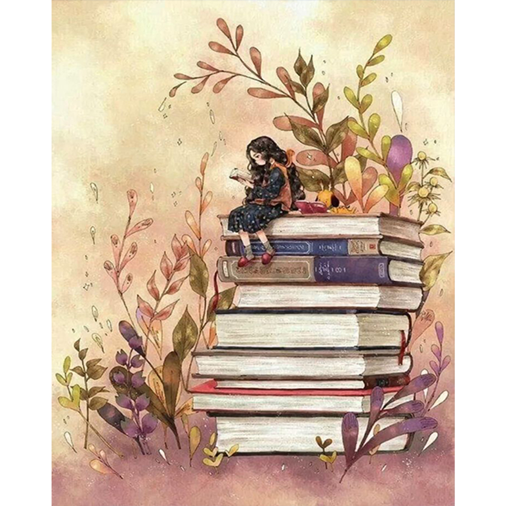 Little man in a book-Paint by Numbers-30*40cm/40*50cm