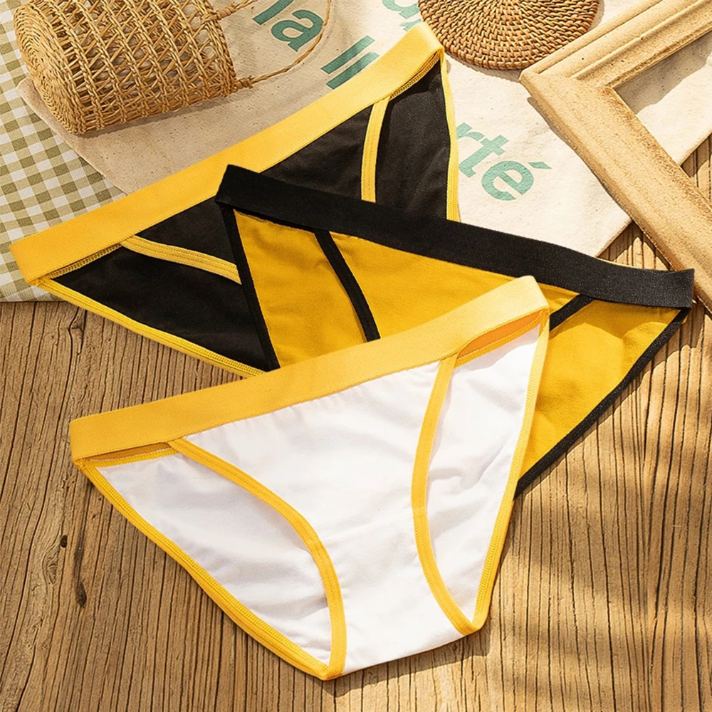 Aiyuzuo Women Underwear Low-waist Breathable Cotton Antibacterial Cotton Panties T Panties G String Sexy Briefs