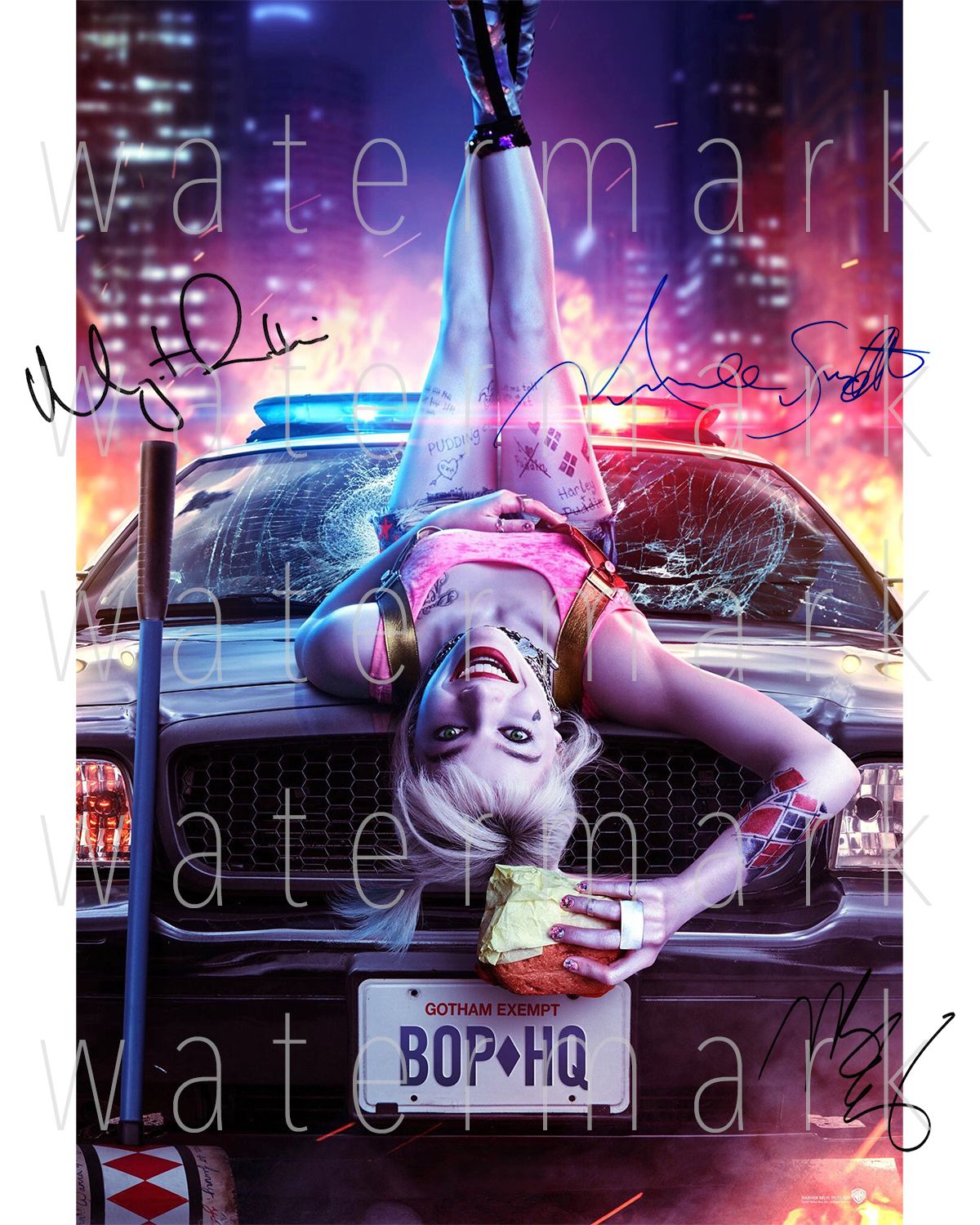 Birds of Prey singed Margot Harley Quinn Photo Poster painting 8X10 poster picture autograph RP