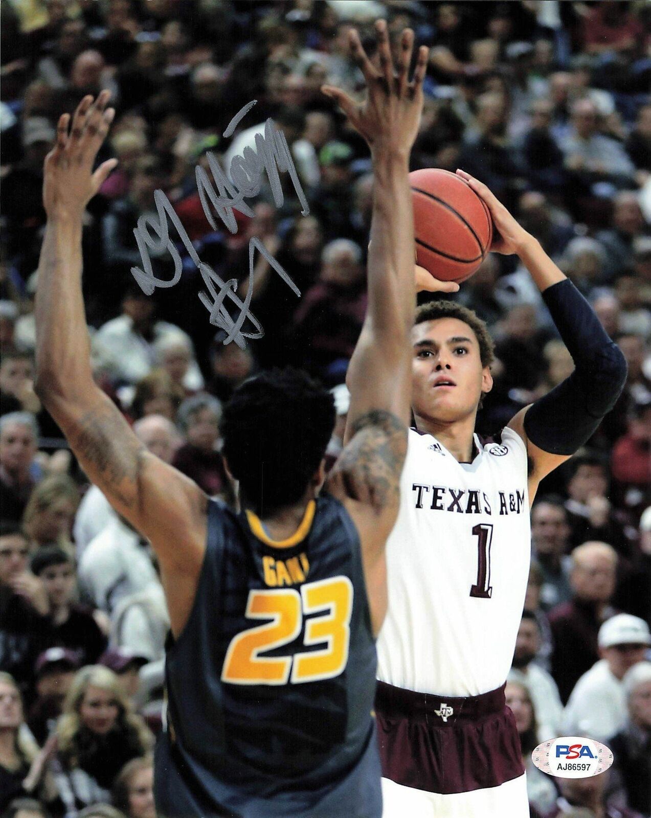 D.J. HOGG Signed 8x10 Photo Poster painting PSA/DNA Texas A&M Aggies Autographed