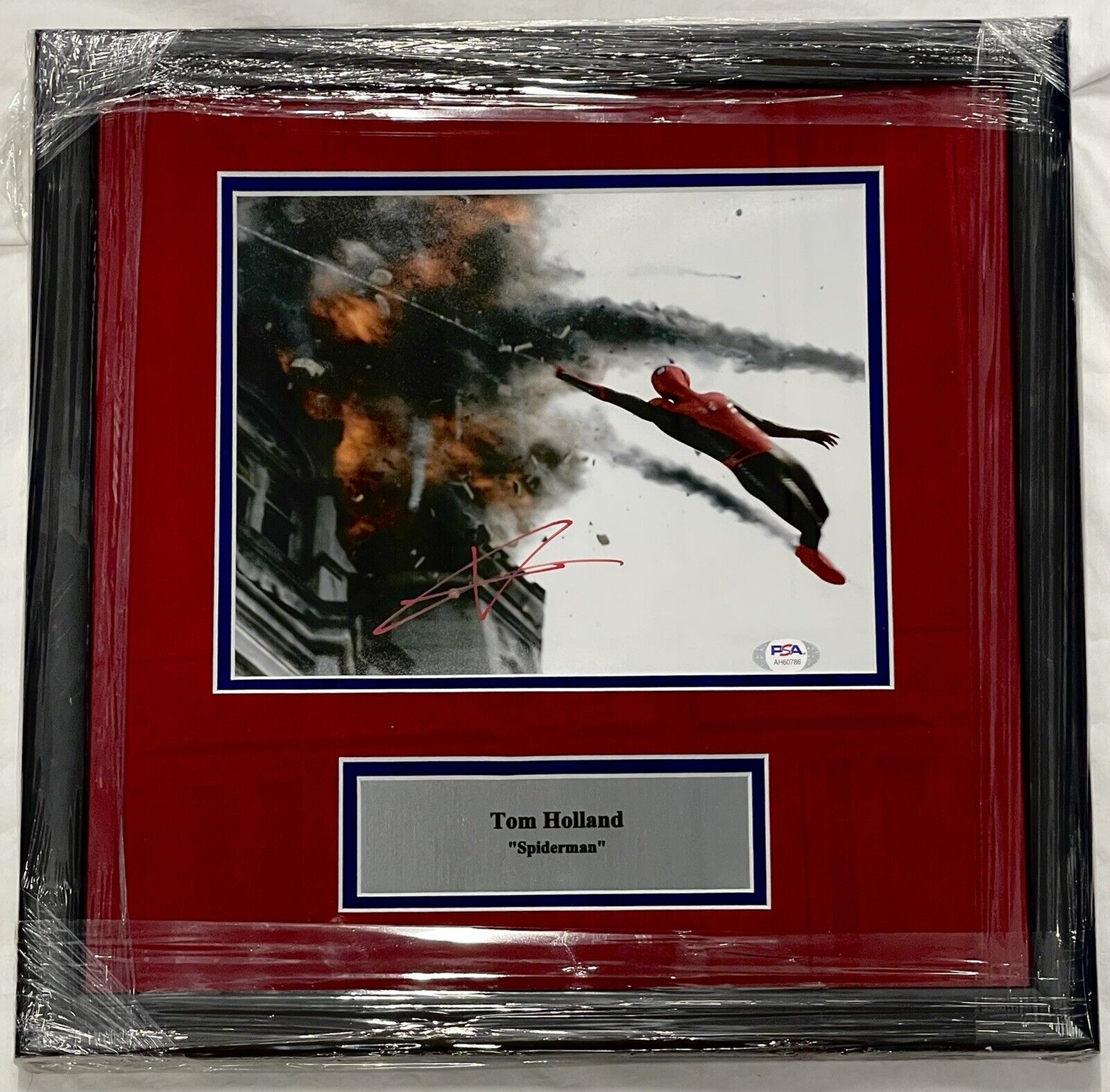 Tom Holland Signed Custom Framed 8x10 Photo Poster painting Spider-Man Far From Home PSA/DNA