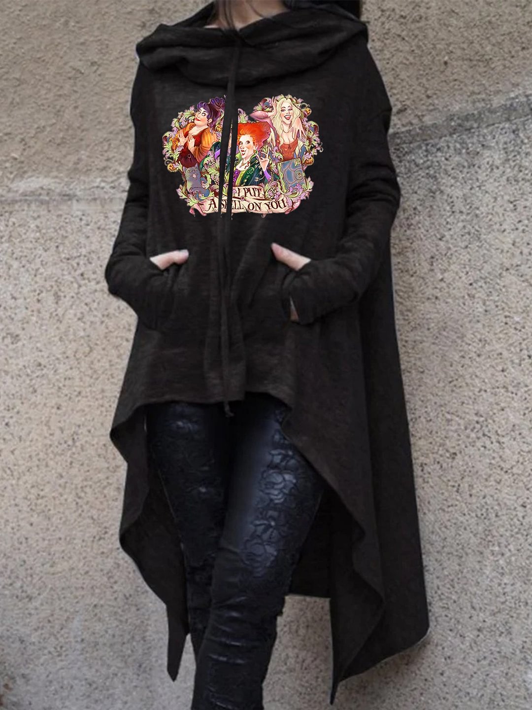 Sanderson Sisters Hooded Long Sleeve Sweatshirt