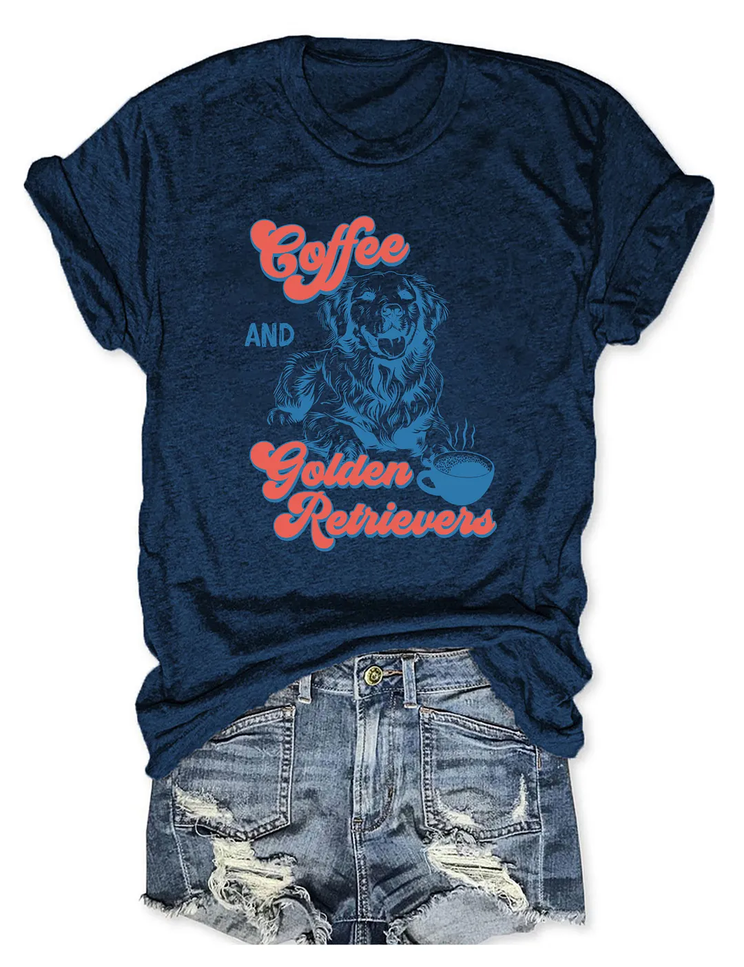 Coffee And Golden Retrievers T-shirt