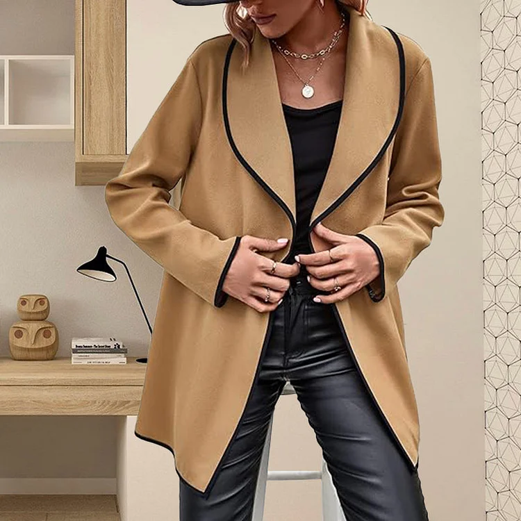 [Gift For Her] Women's Long-sleeved Casual Woolen Jacket