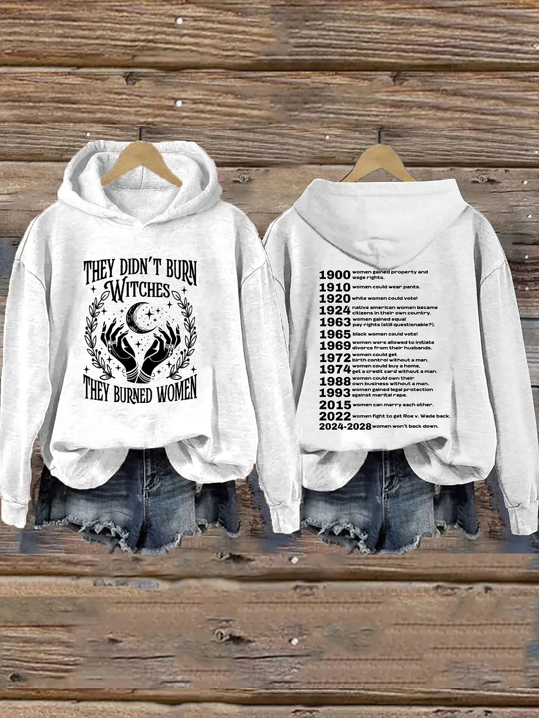 They Didn't Burn Witches They Burned Women Hoodie