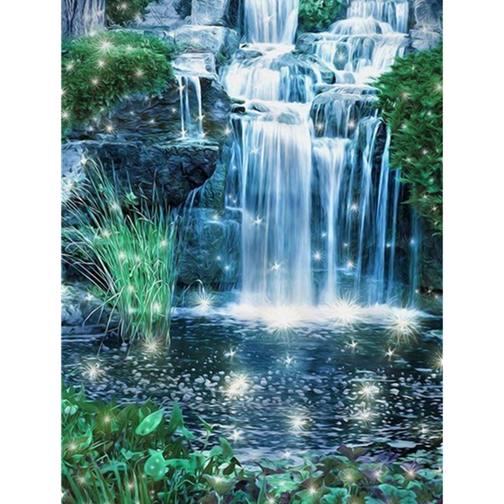 

40*50CM - Square Drill Diamond Painting - Waterfall, 501 Original