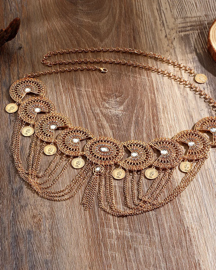 Retro Ethnic Style Tassel Waist Chain