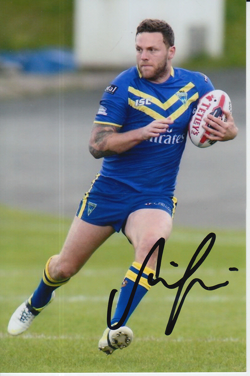 WARRINGTON WOLVES HAND SIGNED SIMON GRIX 6X4 Photo Poster painting 1.