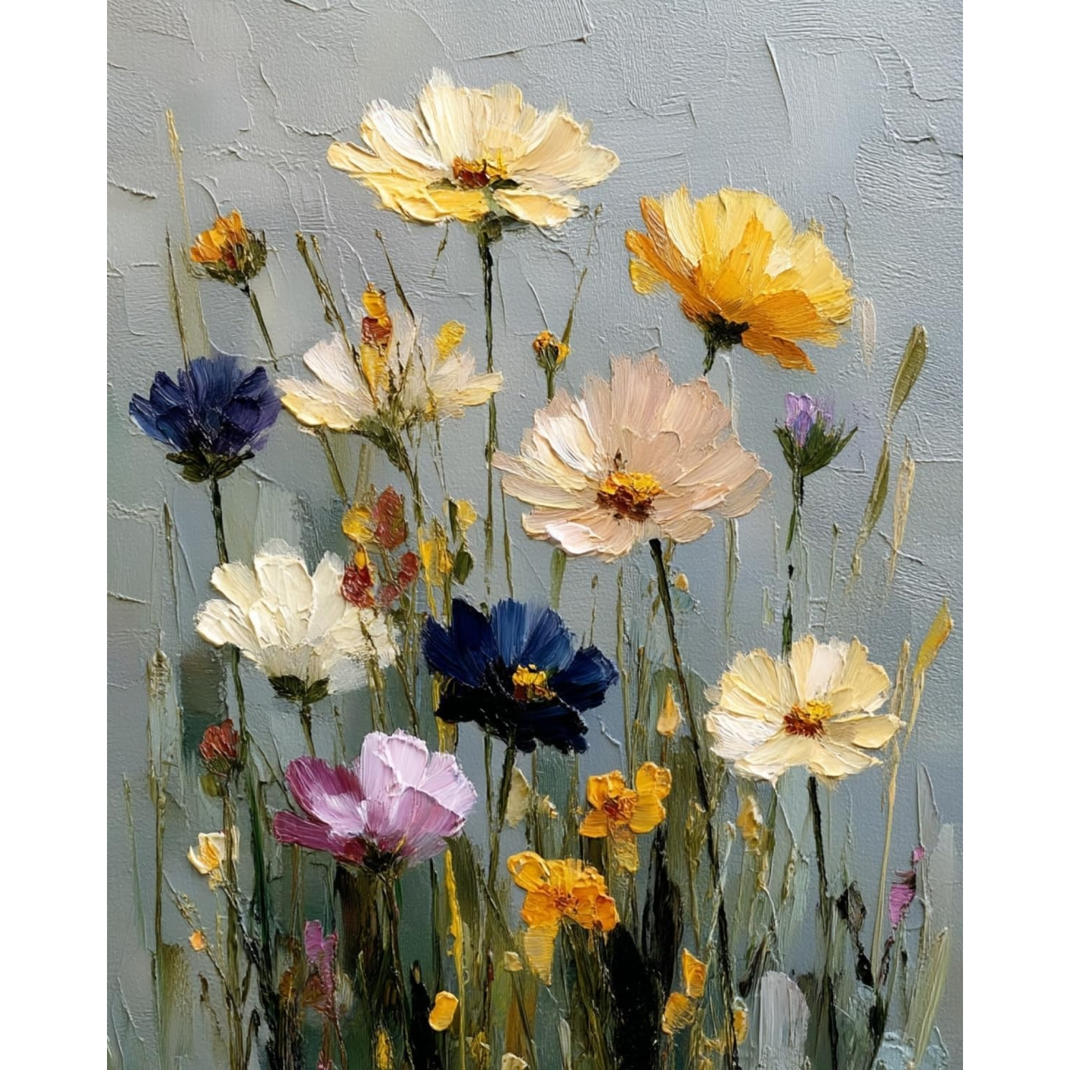Easy Wildflowers - Paint by Numbers -30*40cm/40*50cm