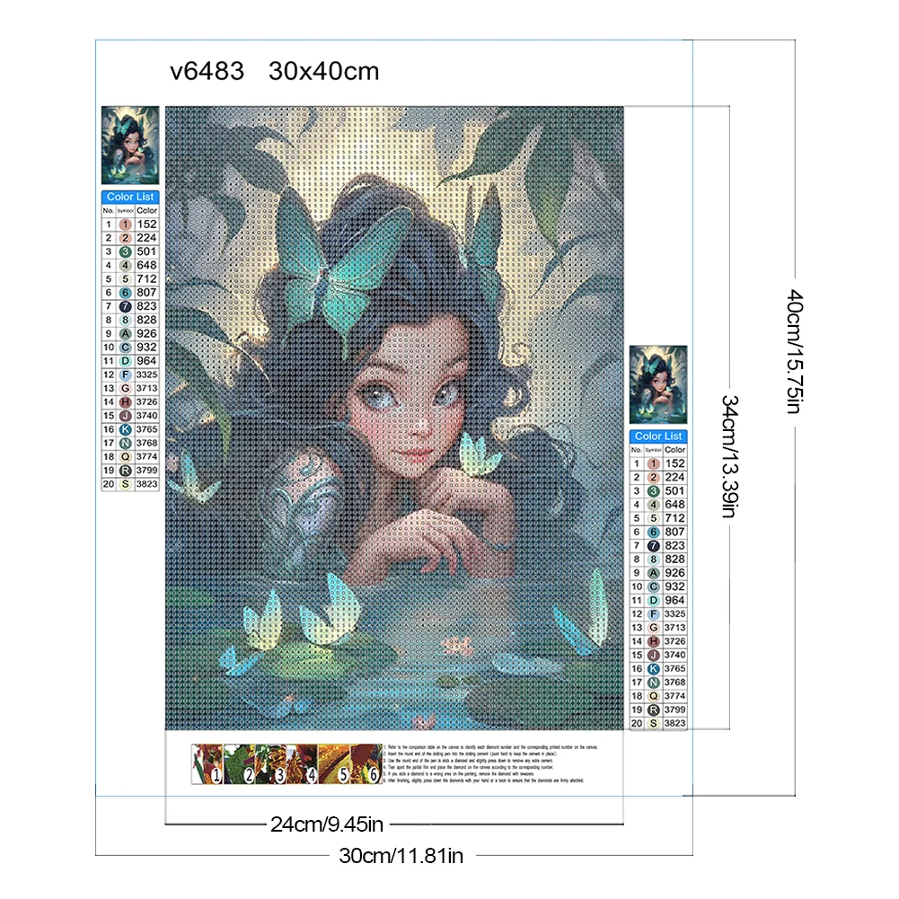 Diamond Painting - Full Round Drill - Elf Girl(Canvas|30*40cm)