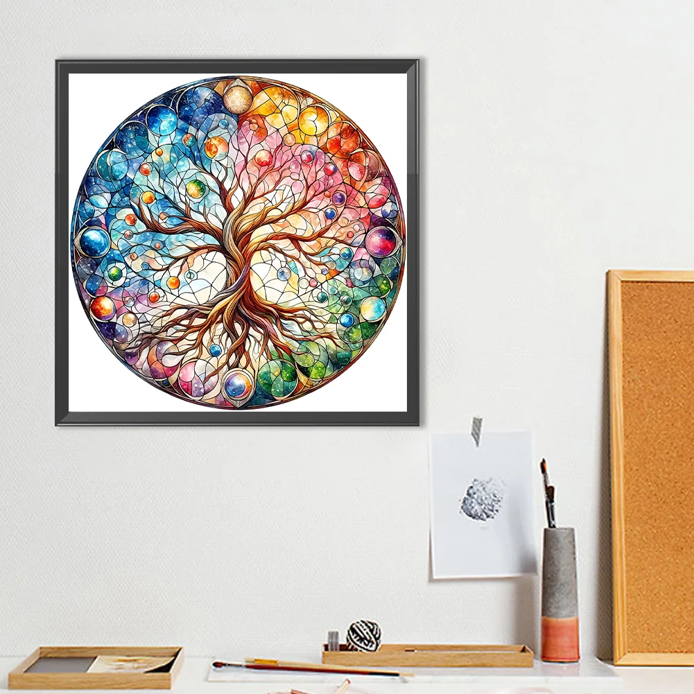 Diamond Painting - Full Round Drill - Life Tree(Canvas|40*40cm)