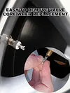 8Pcs Slotted Head Valve Stem Caps Leak-proof Car Tire Tool Cap Auto Repair Parts
