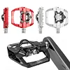 Mountain Bike Pedals For CXWXC CX-159 Bike Removable Anti-Skid Nails 2In1 Clipless Flat Pedal 9/16In 3 Bearings Bicycle Pedals Bicycle Accessories