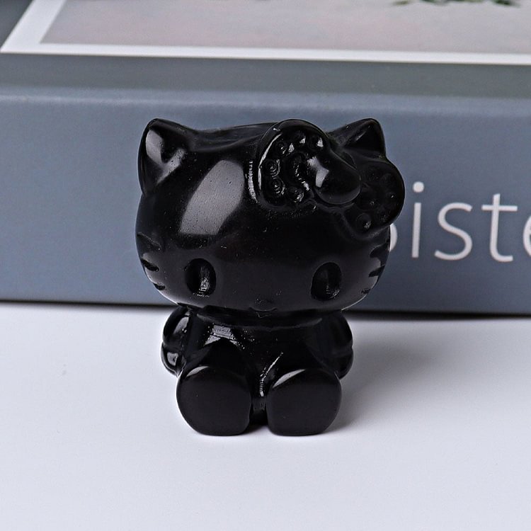 1.85" Hello Kitty Crystal Carvings Cartoon