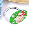 DIY Double Sided Special Shape Diamond Painting Compact Mirror Kit (Santa)