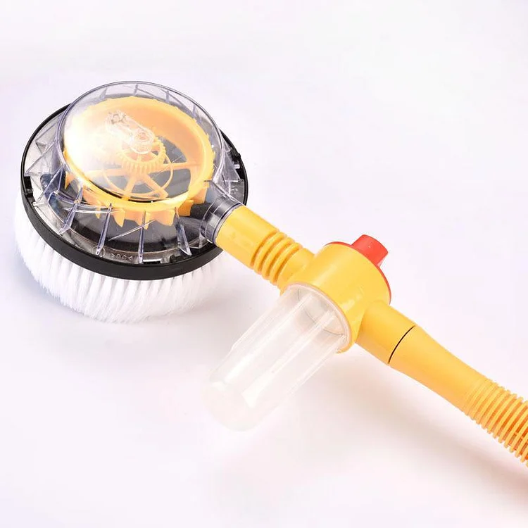 Automatic Rotating Water Outlet Chenille Long Handle Telescopic Car Wash Brush