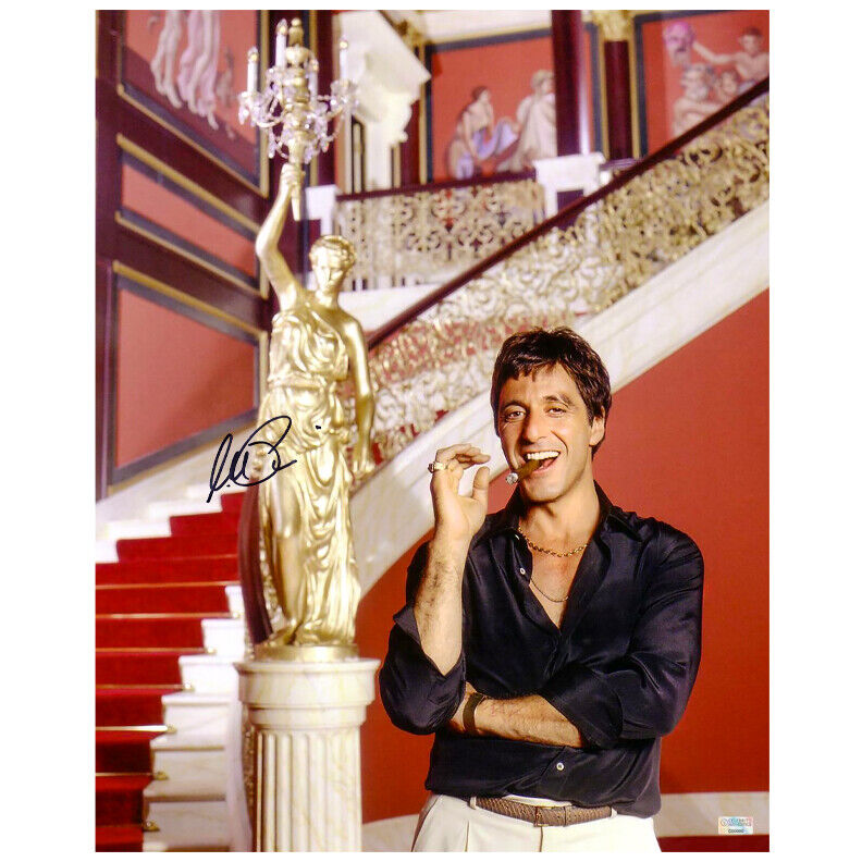 Al Pacino Autographed Scarface Tony Montana The World is Yours 16x20 Photo Poster painting