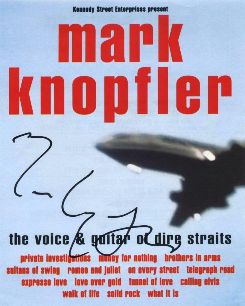 Mark Knopfler SIGNED AUTOGRAPHED 10 X 8
