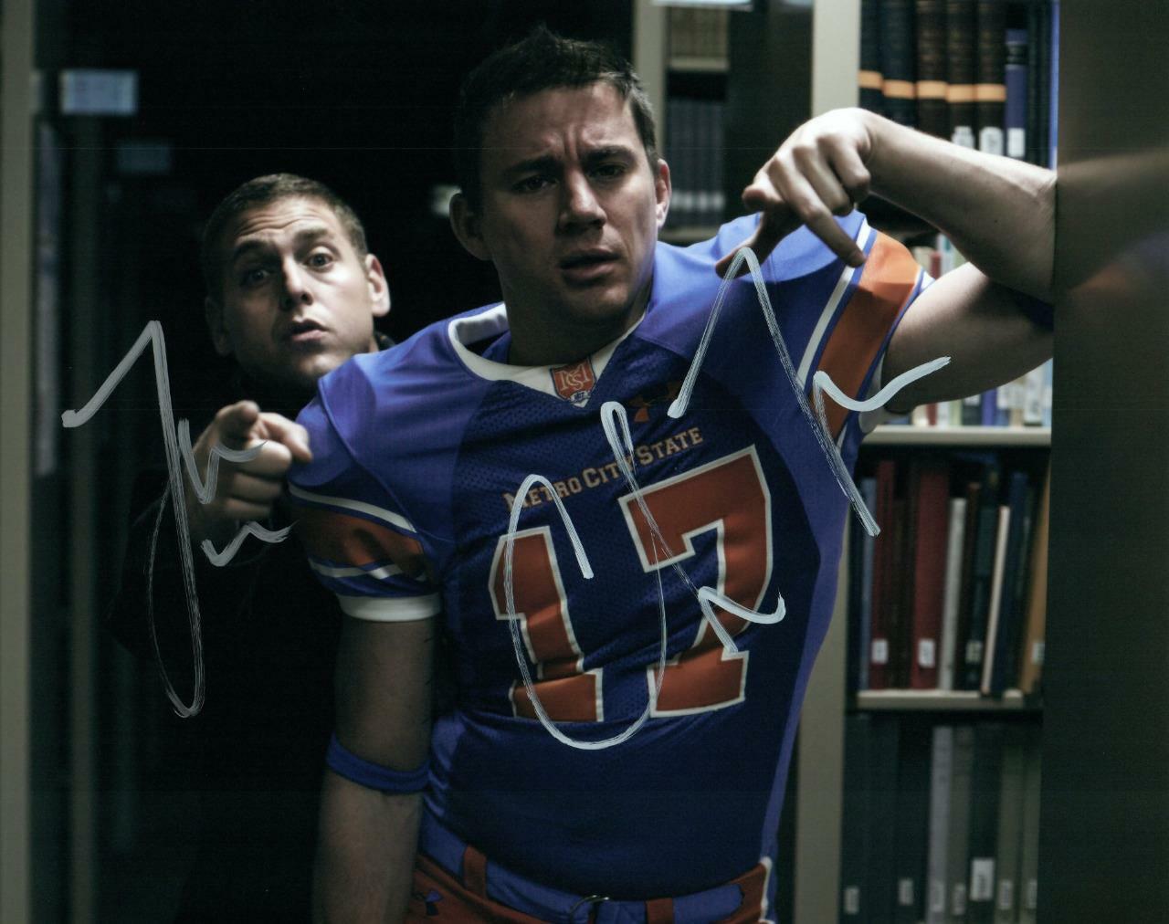 Jonah Hill Channing Tatum signed 8x10 Photo Poster painting Picture autographed Pic includes COA