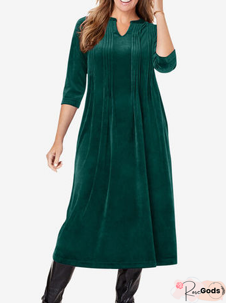 Elegant Velvet Urban Dresses