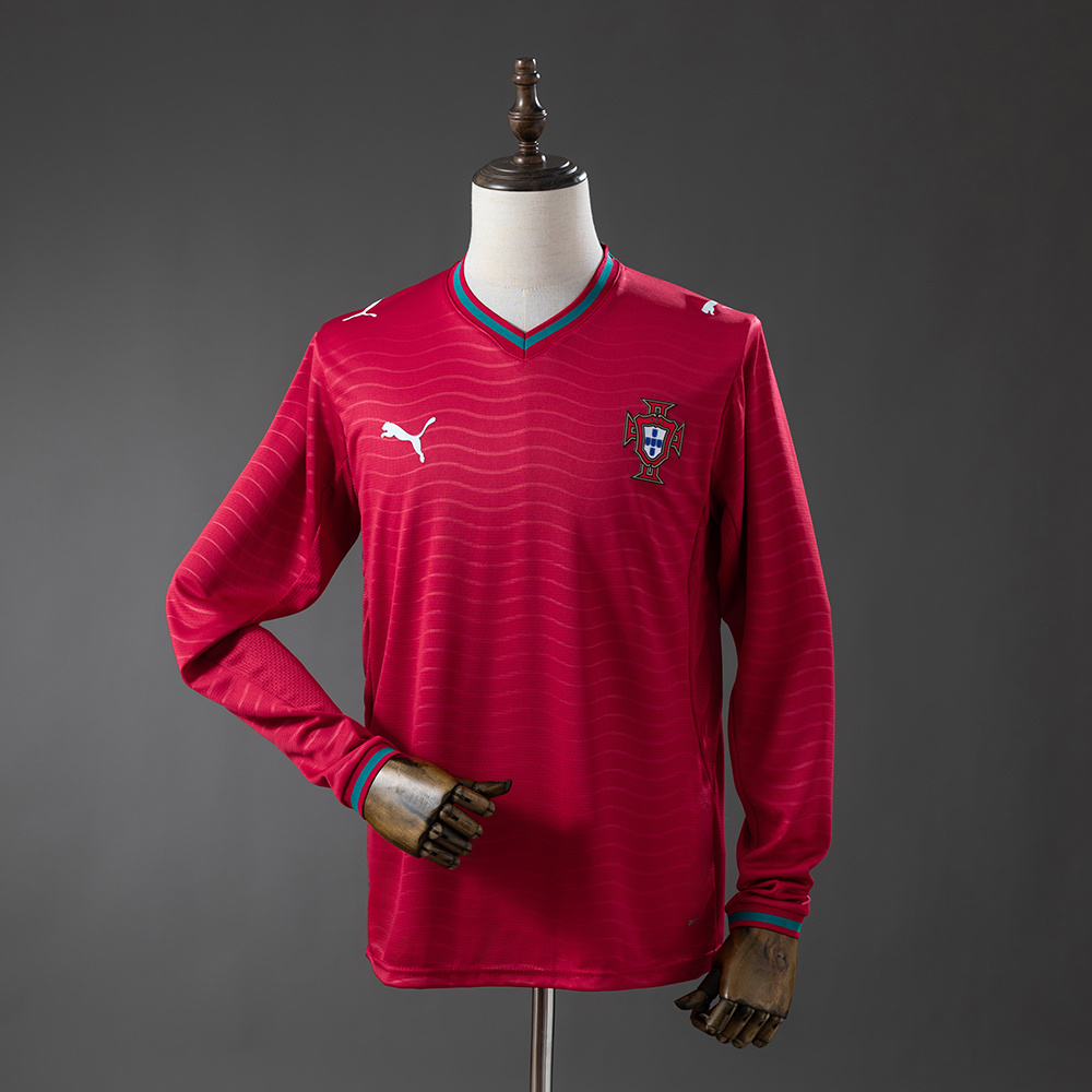 2026 Portugal National Team Home Long Sleeve Football Jersey