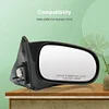SCITOO Passenger Side View Mirror Compatible with 1996-2000 For Honda CIVIC Power Non-Folding LIGHT TEXTURED Right Outside Exterior Mirror HO1321102 76200S02A25