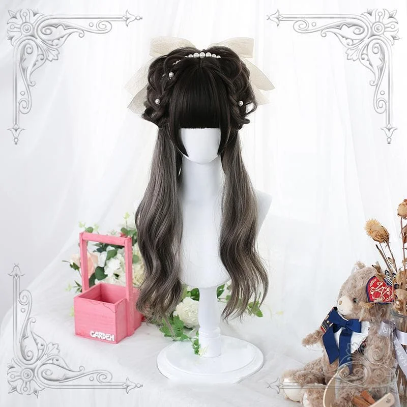 Lolita Gray Long Curly Wig SS0850