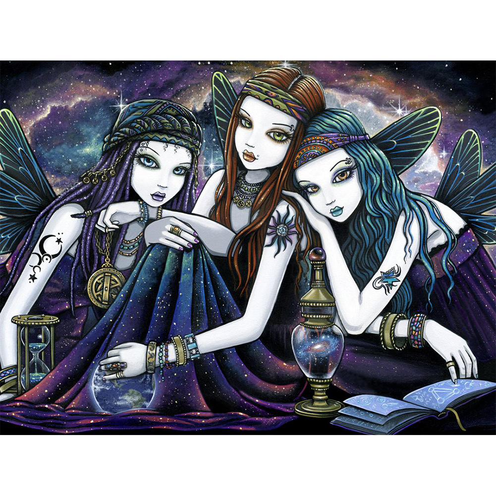 

Three Bohemian Sisters - Round Drill Diamond Painting - 40*30CM, 501 Original