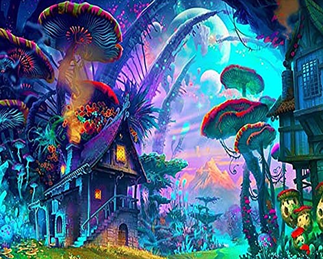 

Trippy Forest – Paint By Numbers - 40*50CM, 501 Original