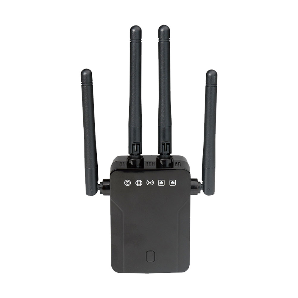 

M-95B WiFi Router 300M Wireless Repeater Amplifier with 4 Antenna, Black, 501 Original