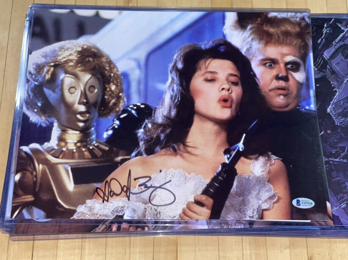 Daphne Zuniga signed Spaceballs Princess Vespa 11x14 Photo Poster painting BAS Beckett COA