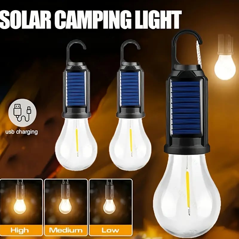 1 2 4 pack led camping lantern usb rechargeable outdoor tent light with clip hook polished abs material solar powered lithium battery non color changing ideal for valentines day thanksgiving christmas new year spring festival camping essentials flashlight details 0