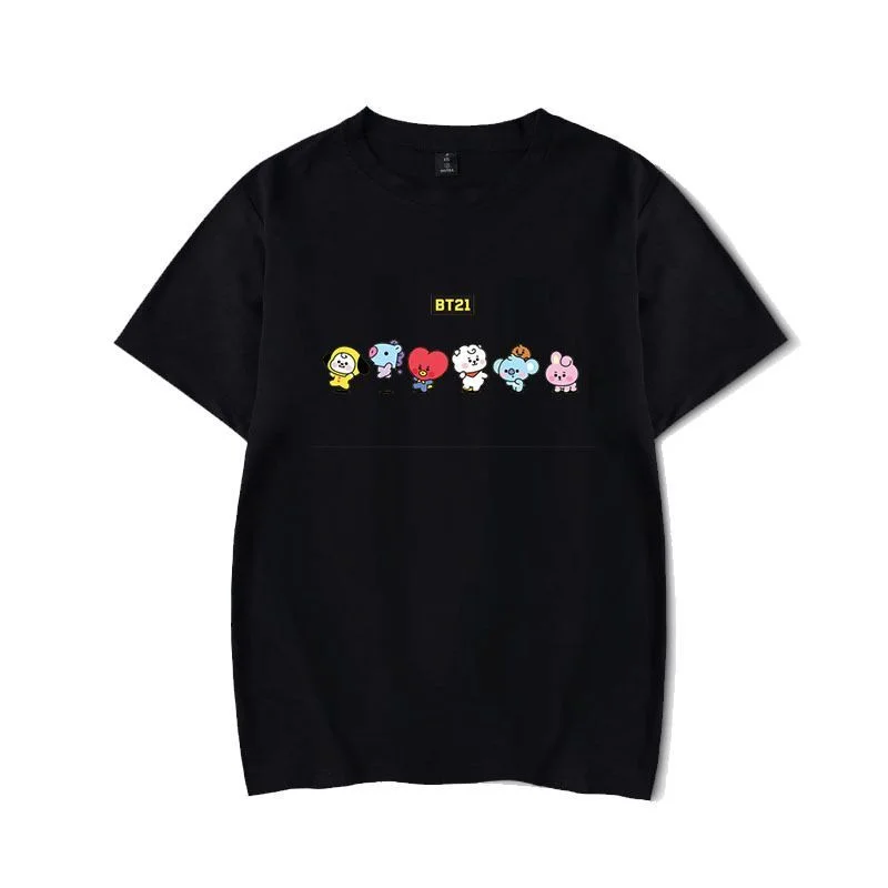 방탄소년단 BT21 Cartoon Casual Loose T-shirt